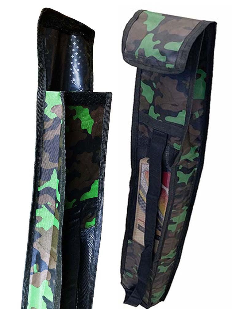 KE Camo Army Green Cricket Bat Cover, Boxed Design as Full Length for All Cricket bat Sizes 1