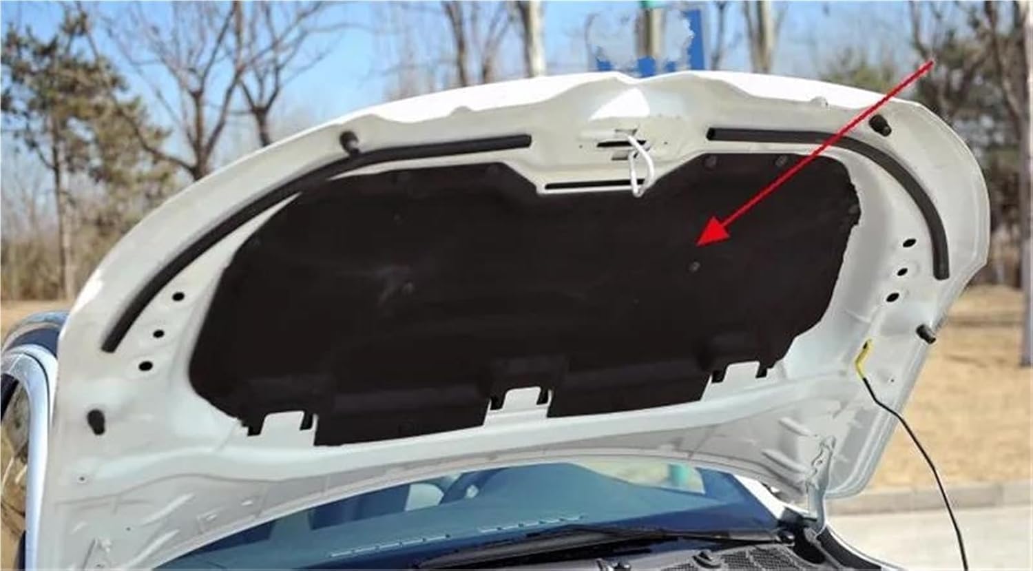 Front Hood Engine Cotton Soundproof Cover Automobile Insulation | Compatible with Jaguar XF X250 2008~2010, Car Bonnet Insulation Mat Heat Pad Anti Noise