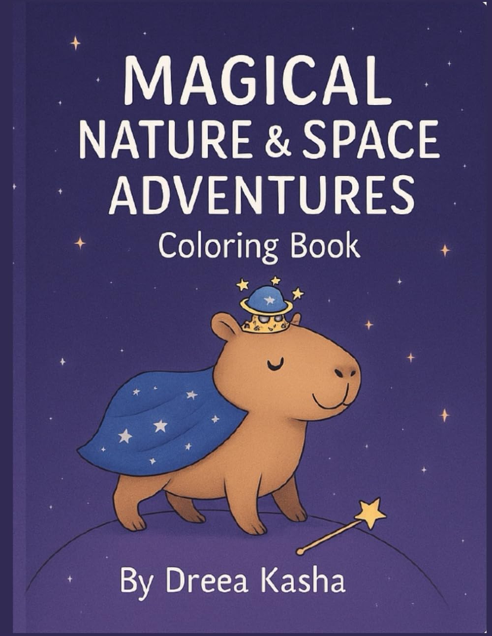 Magical Nature & Space Adventures: Coloring Book for Dreamers and Little Explorers