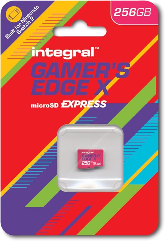 Integral 256GB Gamer's Edge X microSD Express Switch 2 - 890MB/s olvasás, 4K, ultragyors tárolás - 256 GB, Gamer's Edge Express