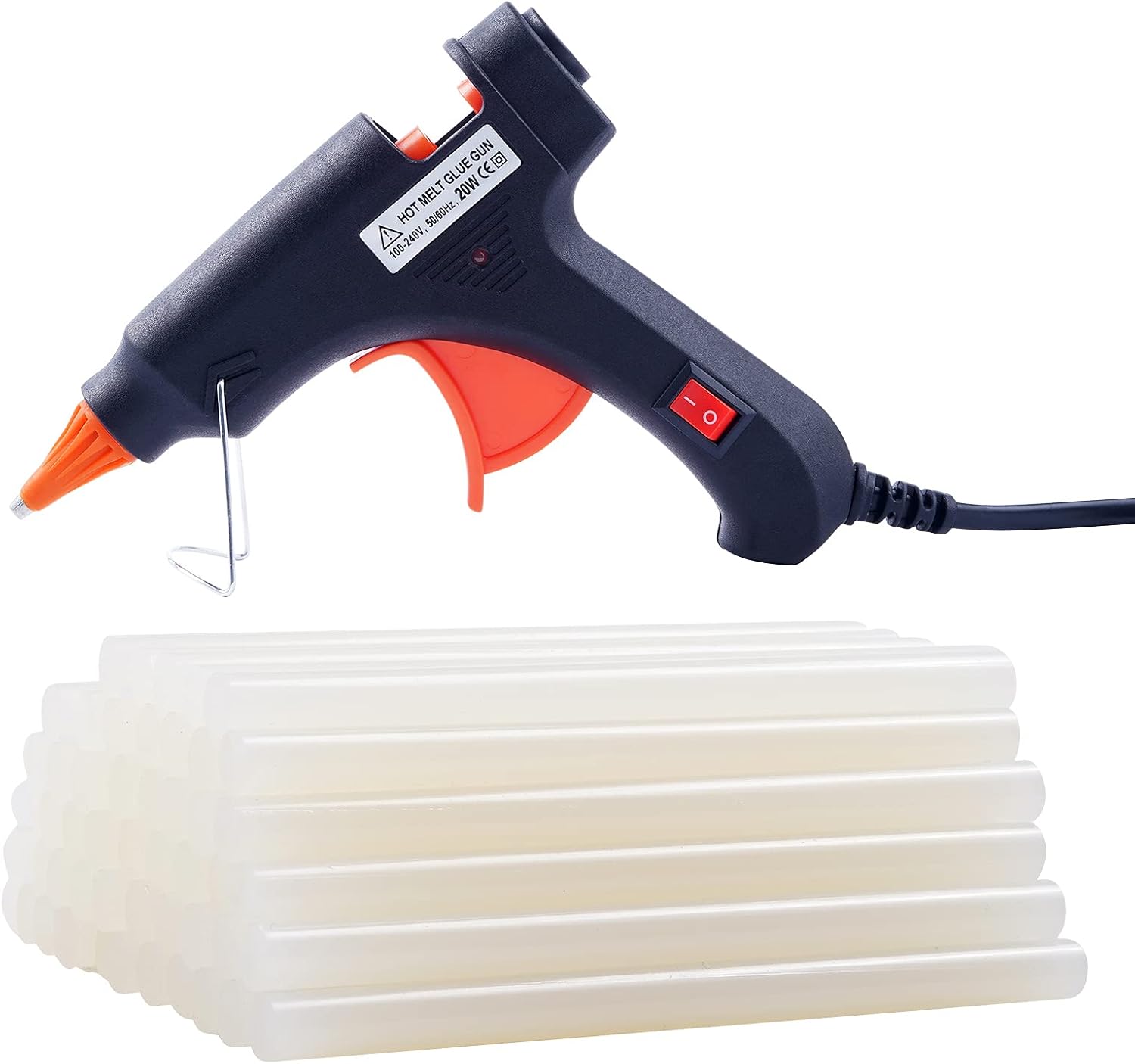 Hot Glue Gun with 50 Glue Sticks, Craft Glue Gun, Removable Glue Gun，Glue Gun Mini, Hot Glue Gun with Glue Sticks for DIY Small Craft Projects and Home Quick Repairs (20 Watts, Black) : Arts, Crafts & Sewing
