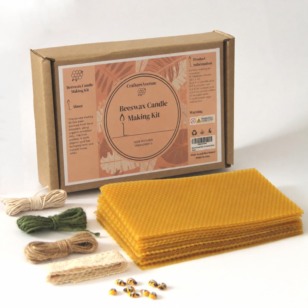 Beeswax Candle Making Kit - DIY Candle Supplies -1 Beeswax Candle Making Kit - DIY Candle Supplies -1