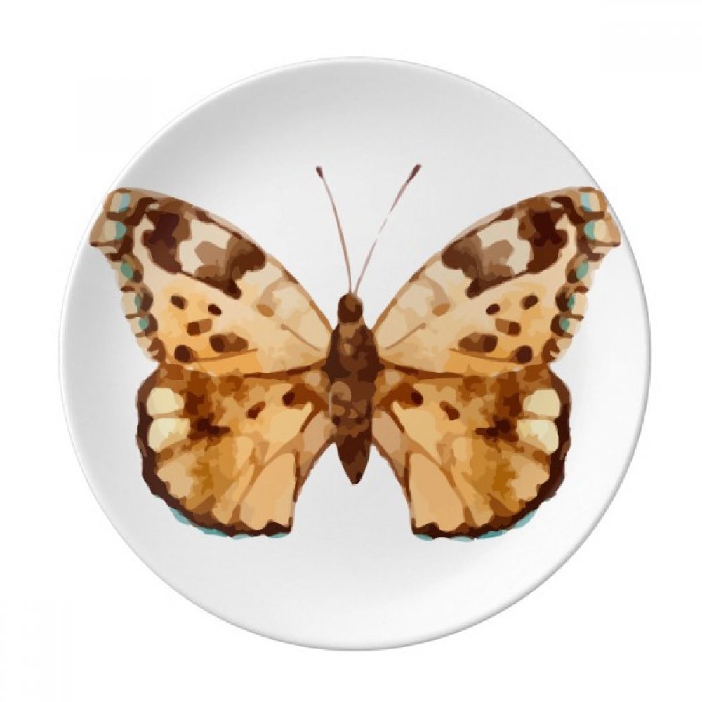Cadeau maison assiette papillon porcelaine décorative 21cm anniversaire