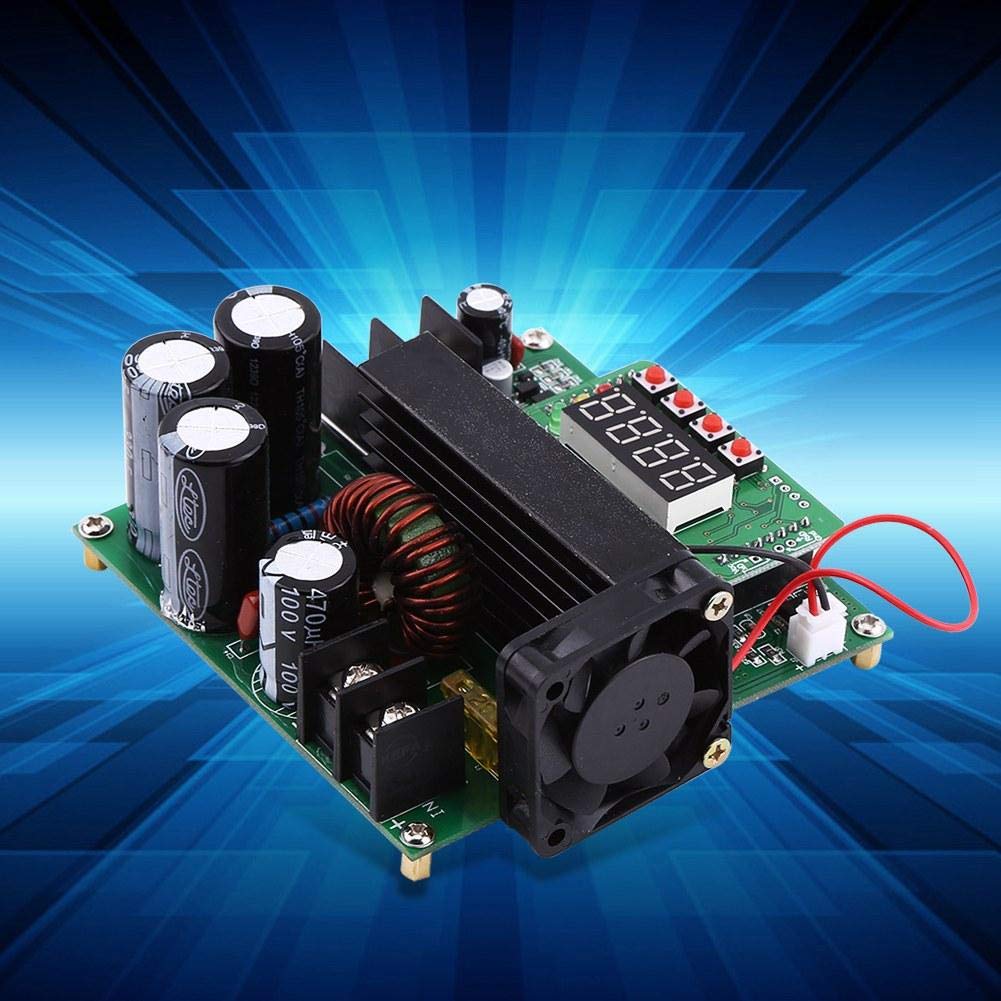 Convertitore boost, 0-15A 900W DC Controllo preciso alta tensione fai-te Modulo regolatore 8-60 V a 10 V-120 V con display a LED, regolatore di potenza