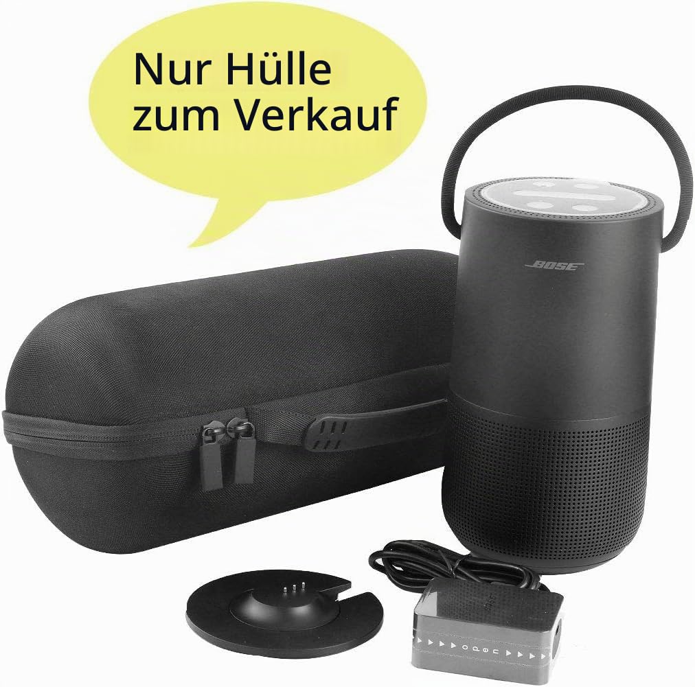 co2CREA Hart Reiseschutzhülle Etui Tasche für Bose Portable Smart Speaker Case Etui Tragetasche,Nur hülle