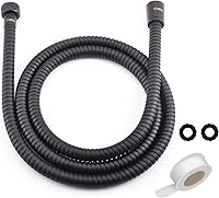 Vista 10 de Klabb Soporte de cabezal de ducha de mano ajustable y manguera de 79 pulgadas, soporte de ABS premium, bola de latón giratoria de 360 grados y cinta