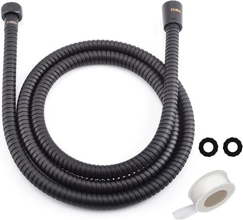Manguera de ducha portátil de 59 pulgadas, manguera de ducha de mano de acero inoxidable, manguera de ducha duradera y flexible con inserto de latón