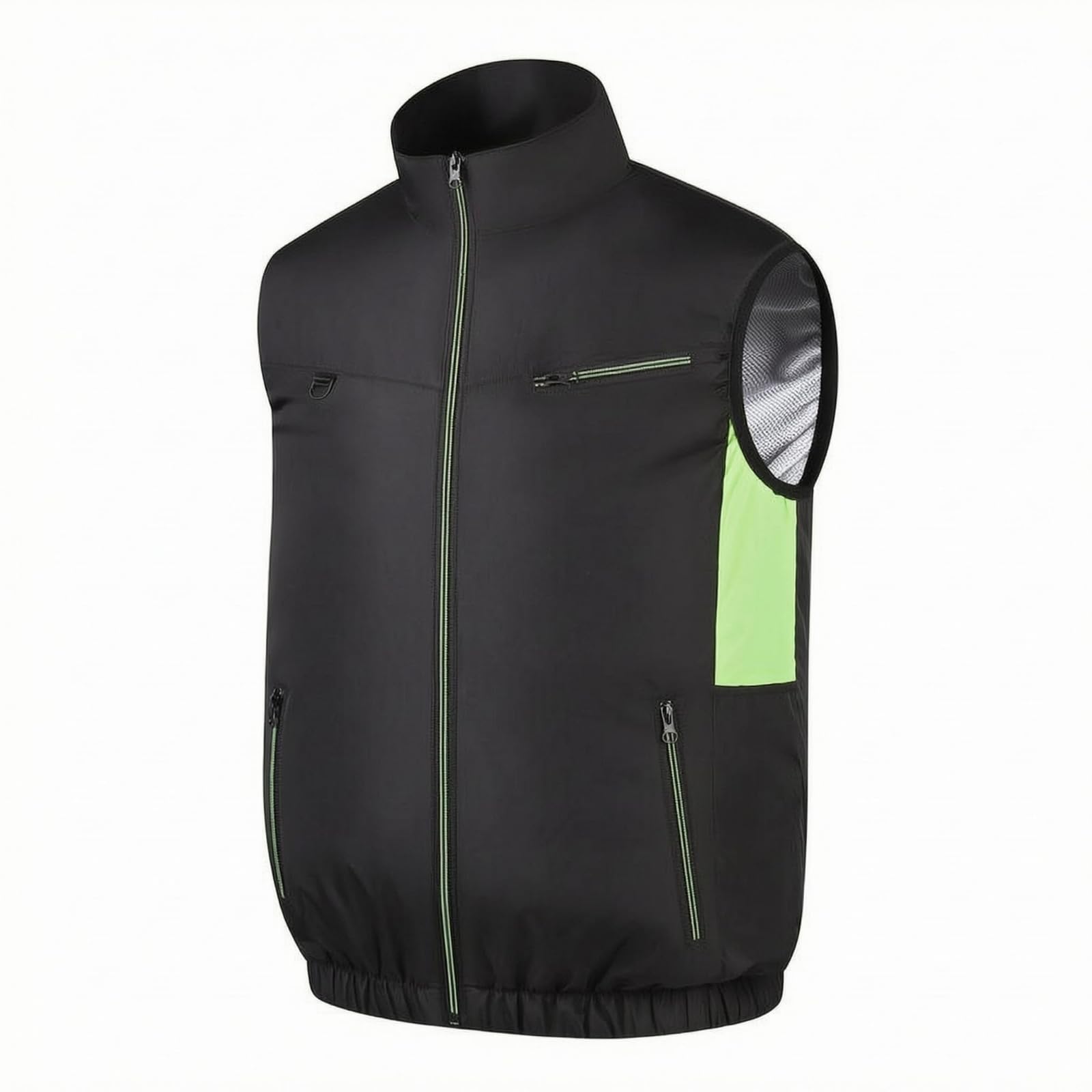 LOOM TREE® Mesh Side Panels Sleeveless Cooling Vest Zippered Pockets Zip Front Cooling Vest Breathable Clothing Stand Collar for Outdoor Summer, L | eBay Motors | Parts & Accessories-image-20