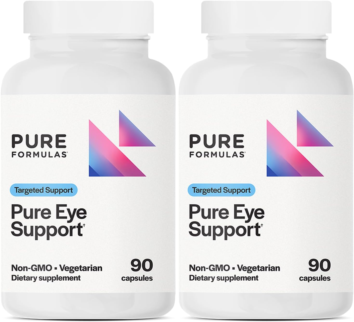 PureFormulas Pure Eye Support | Lutein and Zeaxanthin Supplement - 90 Vegetarian Capsules, 2-Pack