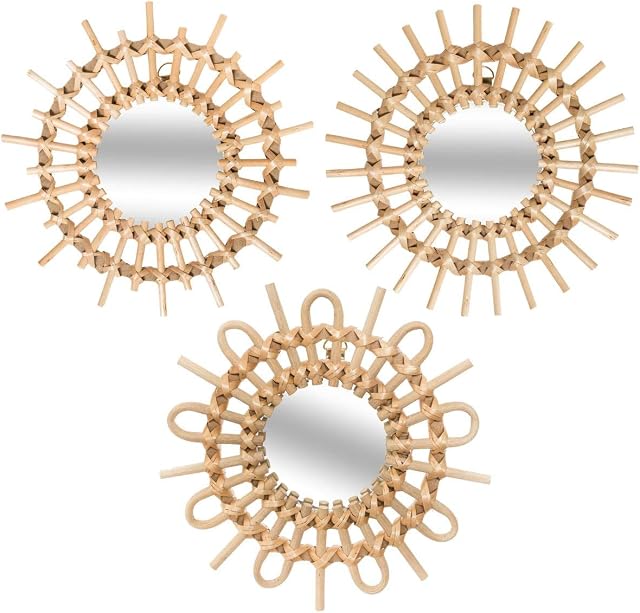 3 Mirror Rattan Sun Diameter 28