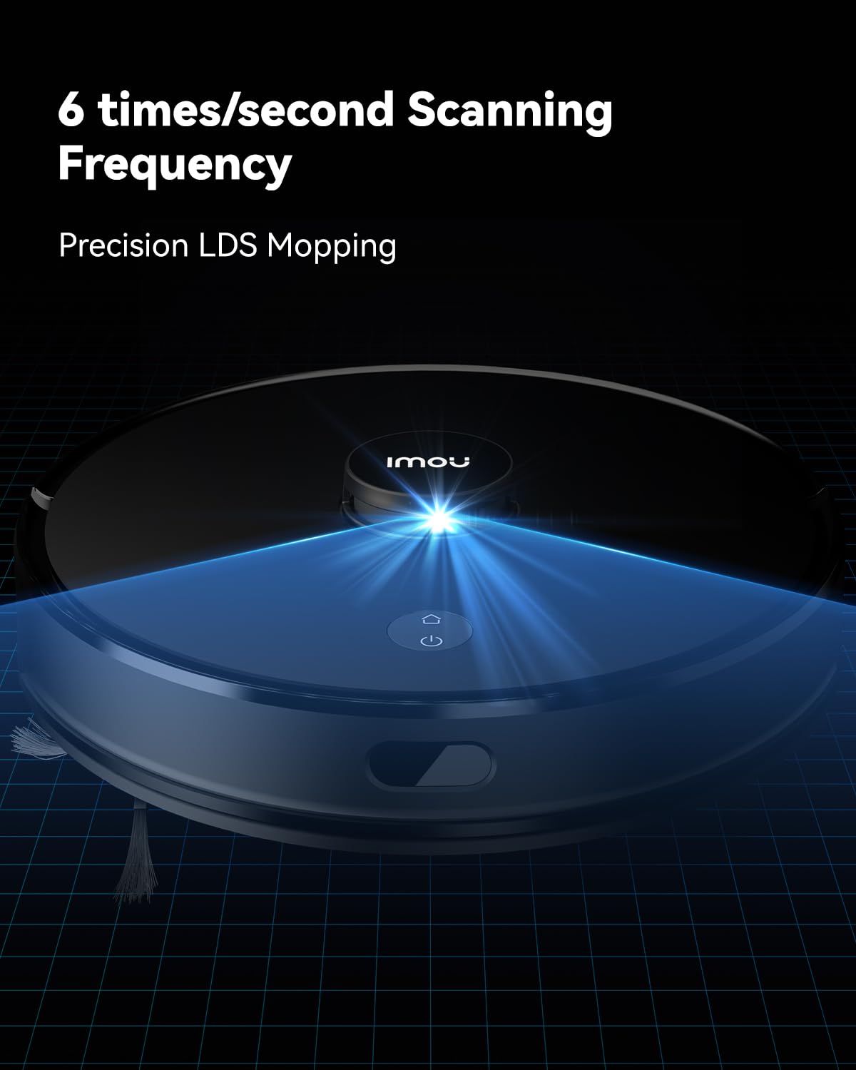 Imou Robot aspirapolvere 4500Pa RV1 aspirapolvere robot 2 in 1, ricarica automatica da 3200mAh, Navigazione LiDAR, APP