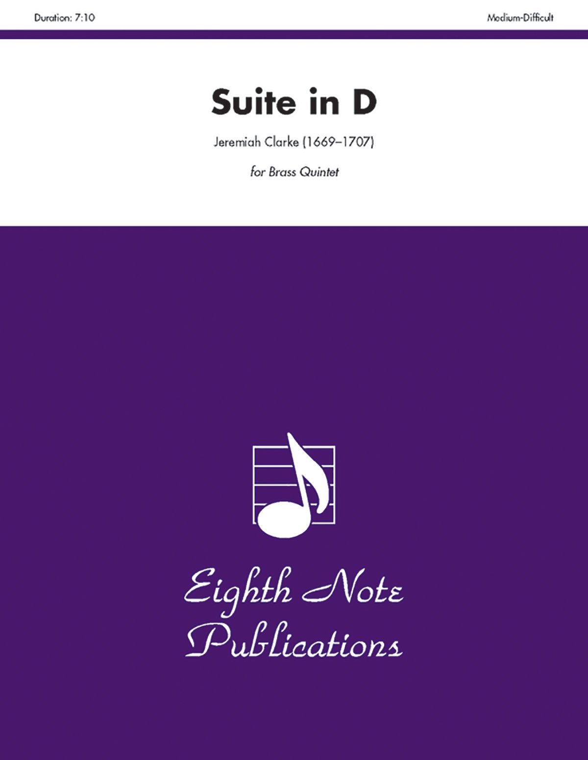 Suite in D: Score & Parts (Eighth Note Publications)