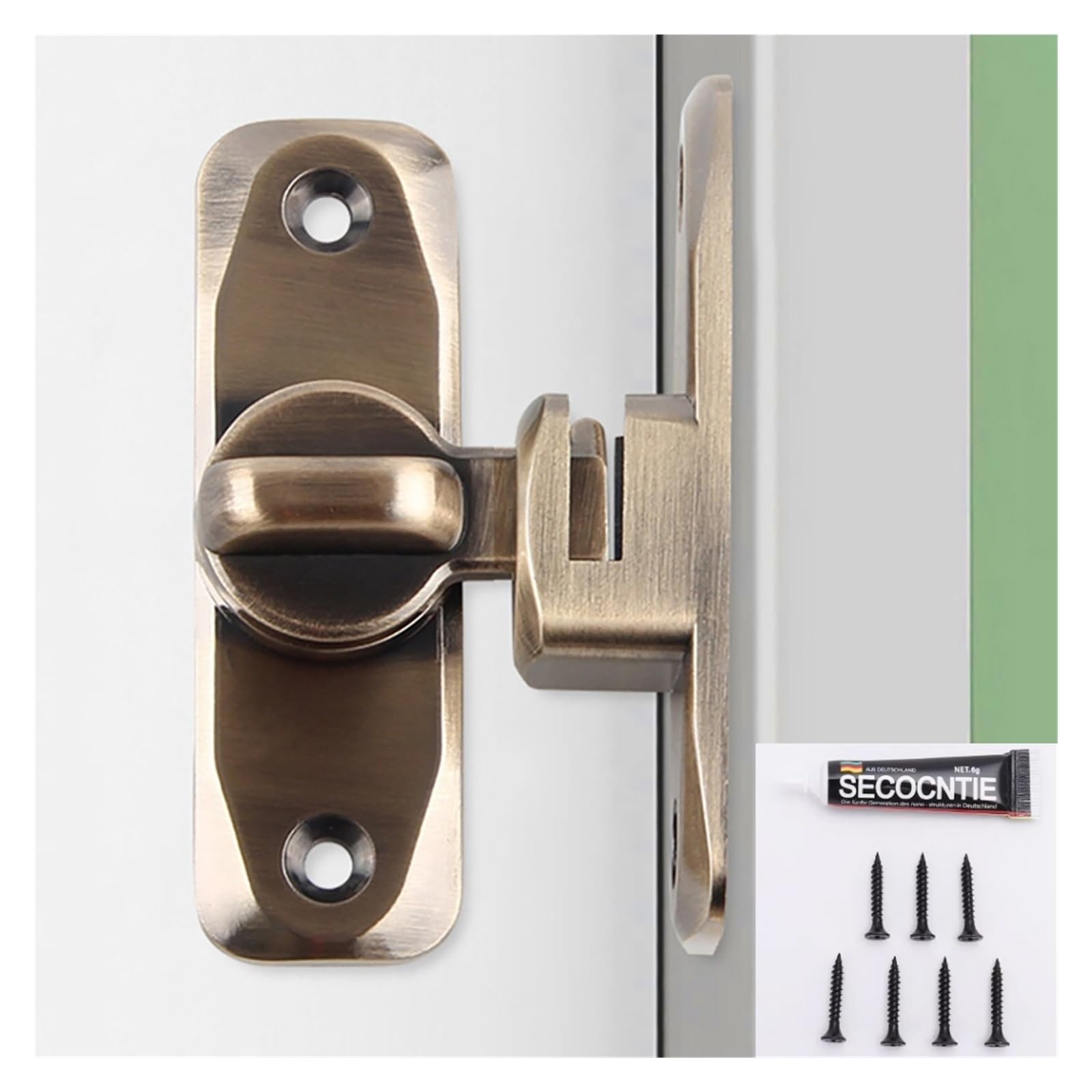 1PCS Zinc Alloy Door Hasp Latch 90°/180°Latches Sliding Door Chain Locks Hardware(G)