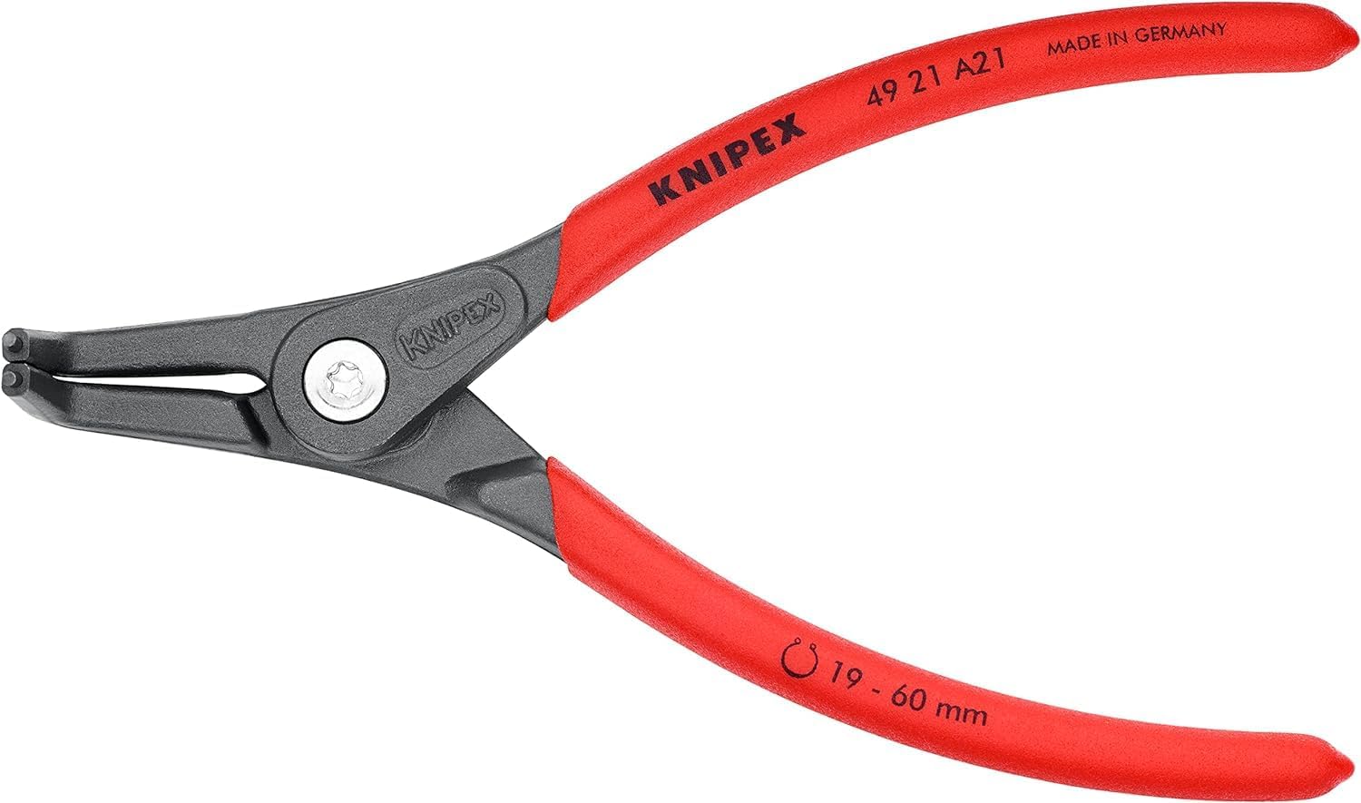 Knipex 49 21 A21 Precision Circlip Pliers for external circlips 19-60mm 90° angled
