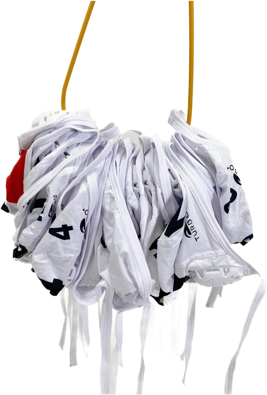 Turbo Standard Water Polo Cap Set with 3 Numbers (White) (Unisex)
