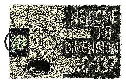 RICK AND MORTY - 'Welcome to Dimension C-137' Doormat