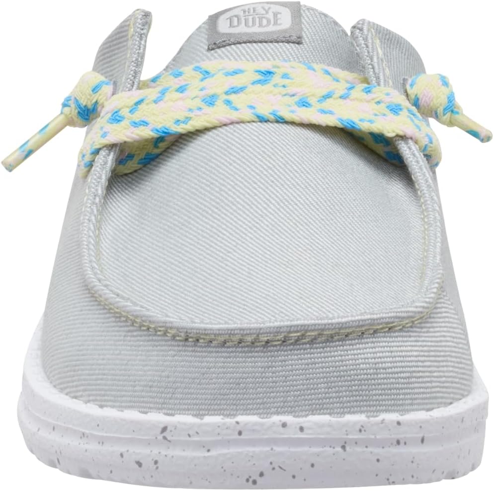 HEYDUDE Women's Wendy Slip Friendship Lace Mules | Lightweight Slip-On Shoes for Travel & Casual Wear - Image 5