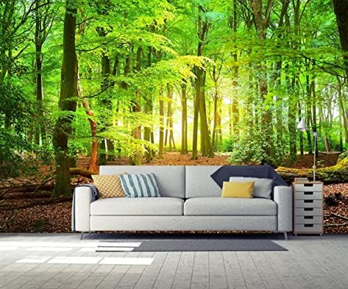 Reyhui Forest Wall Murals Landscape Tree Wallpaper Mural Wall Decor for Bedroom, Living Room, Kids Room