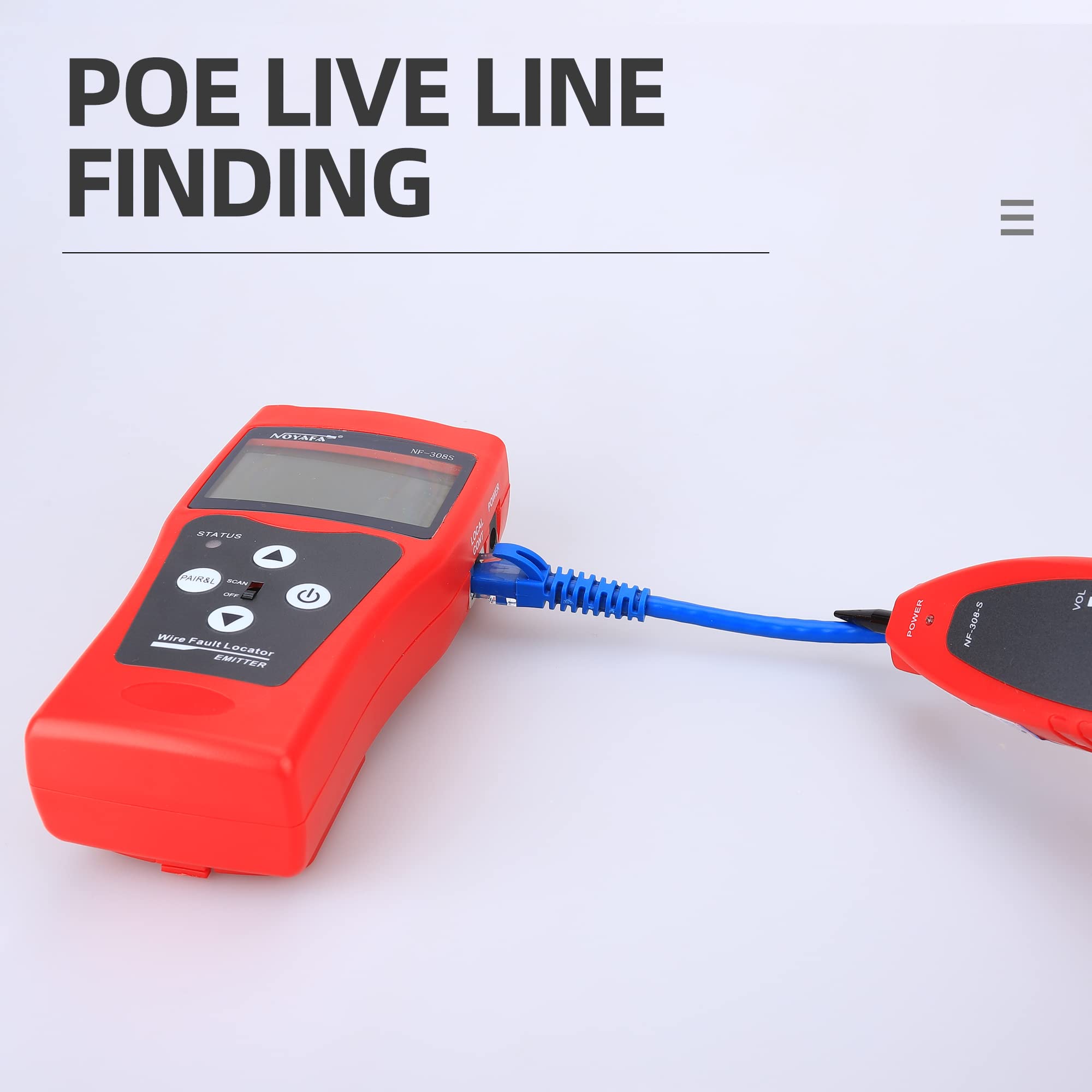 nf-308 réseau téléphonique Câble audio Longueur Identifiant avec testeur de télécommande