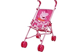 Peppa Pig Doll Umbrella Stroller - Delightful Pretend Play Accessory for Kids Ages 3+