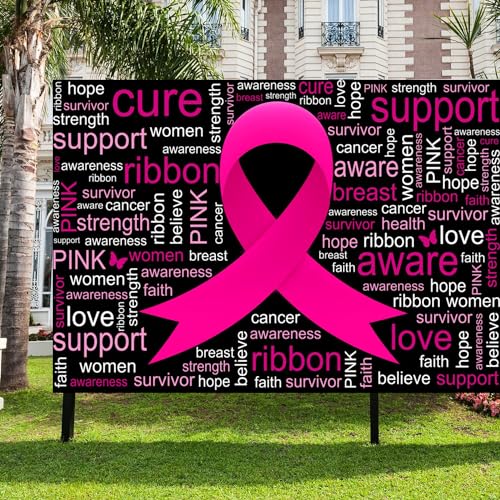 Fondo Fotográfico 7x5ft Awareness Cáncer de Mama miniatura 2