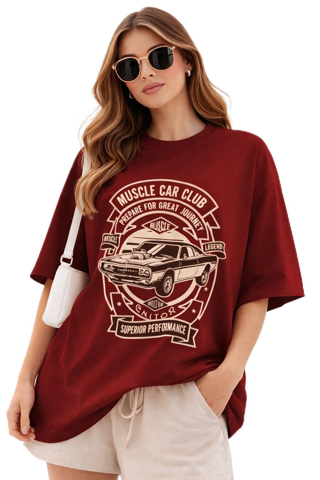 Anouk Oversized T-Shirts Womens || Printed Tshirt for Women in multi