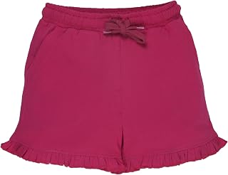 KiddoPanti Girls 100% Cotton Bottom Hem Frill Hot Shorts Price In India