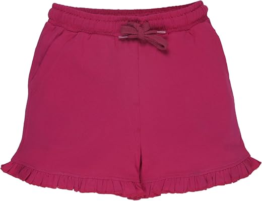 KiddoPanti Girls 100% Cotton Bottom Hem Frill Hot Shorts