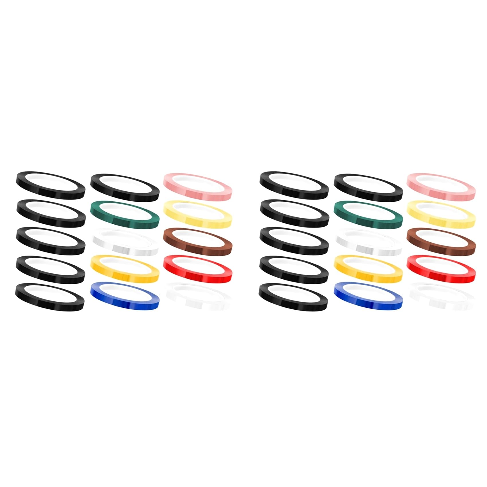 Jnchdghwa As Shown 30 Rolls Autoclave Tape- Tape,1/4Inch Width 216Ft Length Instruments Identification Tape 10 Colors