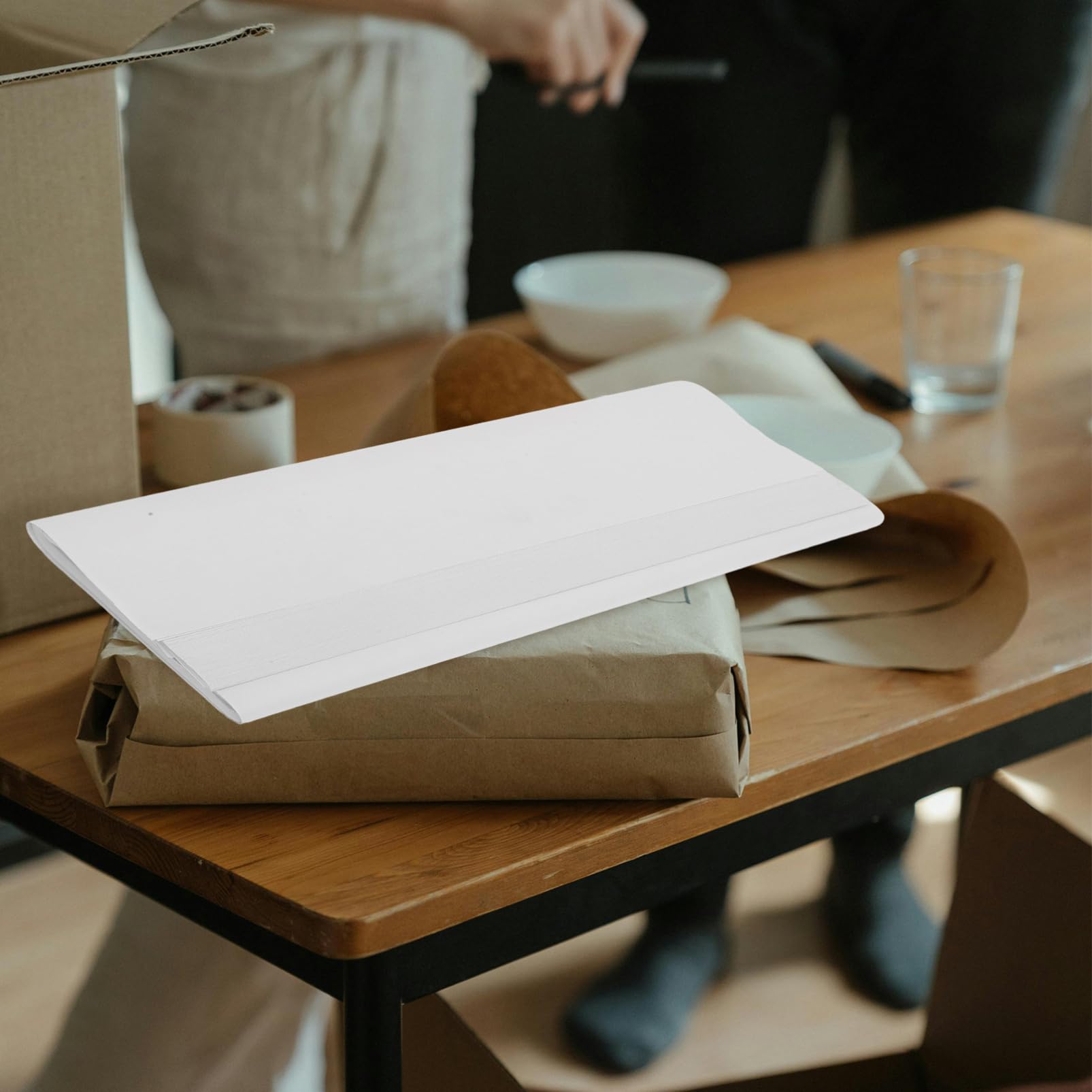 JECOMPRIS 100fogli Imballaggio Carta da Giornale Bianca di Carta di Grandi Dimensioni per Traslochi e Imballaggi Materiale di Imballaggio Sicuro e Riciclabile per Proteggere Oggetti Delicati