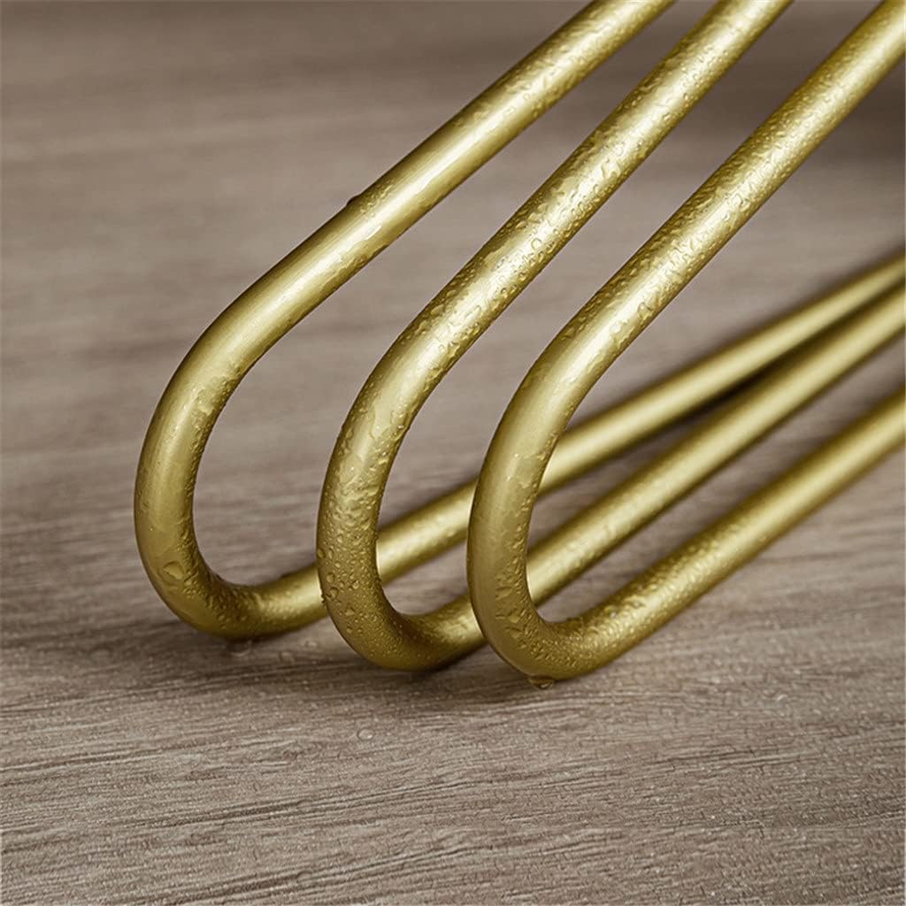 JSEIAJB 5pcs Non-Slip Pants Rack Trouser Drying Hangers Solid Metal Ended Pant Storage Wardrobe Organzier