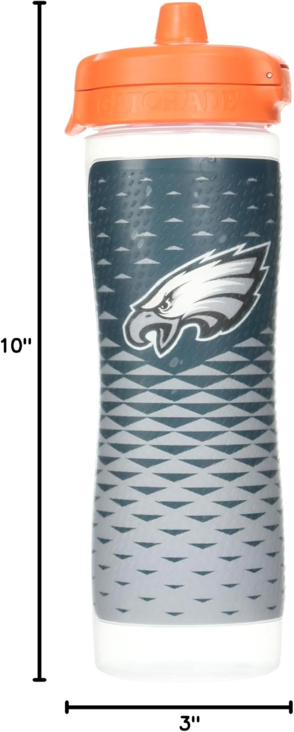 Gatorade Gx NFL Non-Slip Squeeze Bottles, 30 fl oz, Gx Hydration System