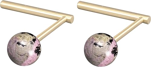 rockcloud 2 soportes de cortina en forma de L de piedra de cristal para pared, alzapaños de cortina para cortinas, ganchos montados en la pared para