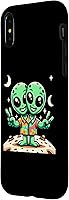 Vista 5 de iPhone 15 Pro Space Peaceful Alien Case
