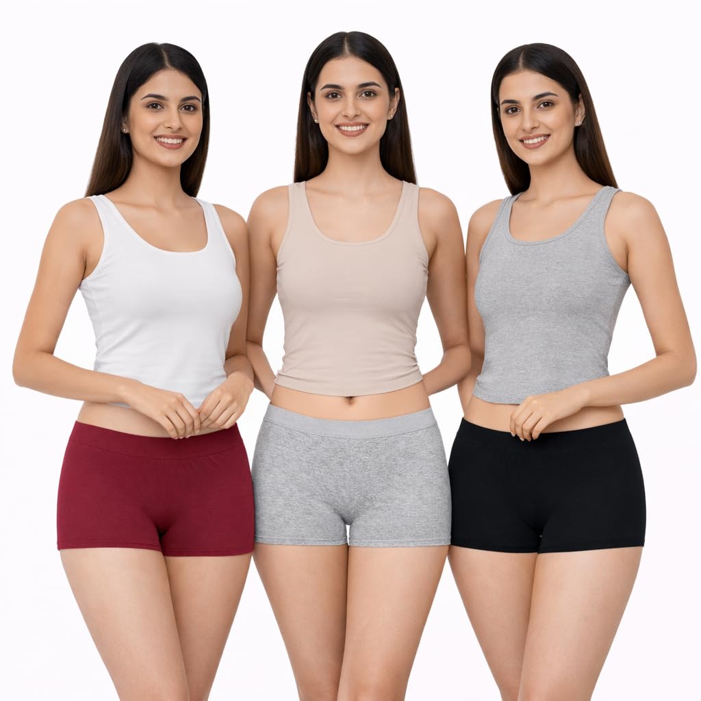 arla apparel Pure Cotton Stretchable Multicolor Broad Elastic Boy Short Panties-picture-29