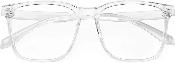 TEAPLMTT Blue Light Blocking Glasses Oversized Square Computer Glasses Anti Blue Light for Women Men