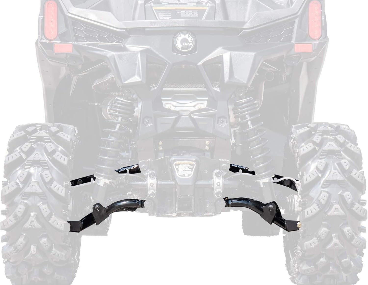 SuperATV 72" Wide Black Front A-Arms For 2017 Can-Am Maverick X3 (S