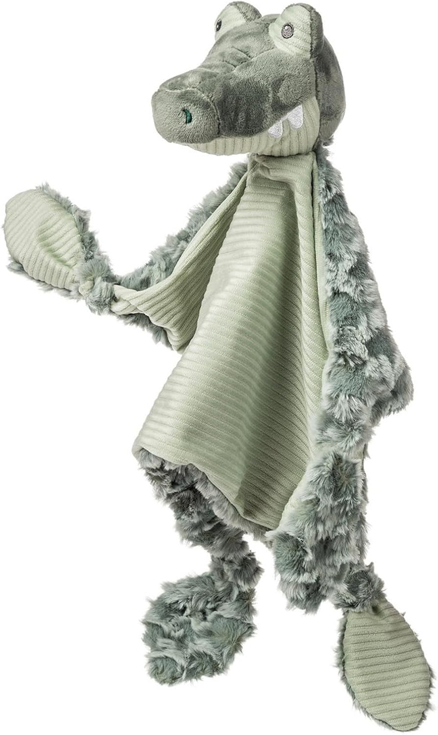 Mary Meyer Stuffed Animal Lovey Security Blanket, 13 x 9-Inches, Afrique Alligator