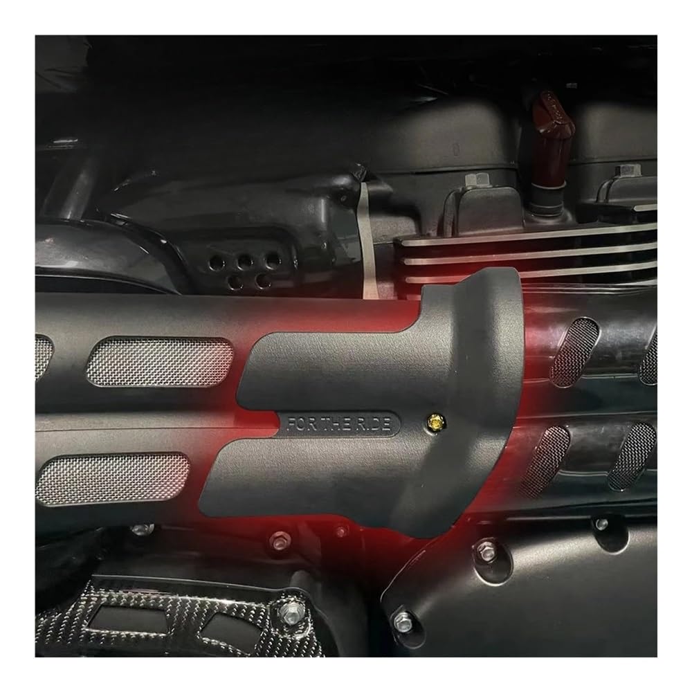 per Scrambler 1200 Moto Posteriore Curvo Tubo di Scarico Marmitta Protezione Calore Copertura Accessori