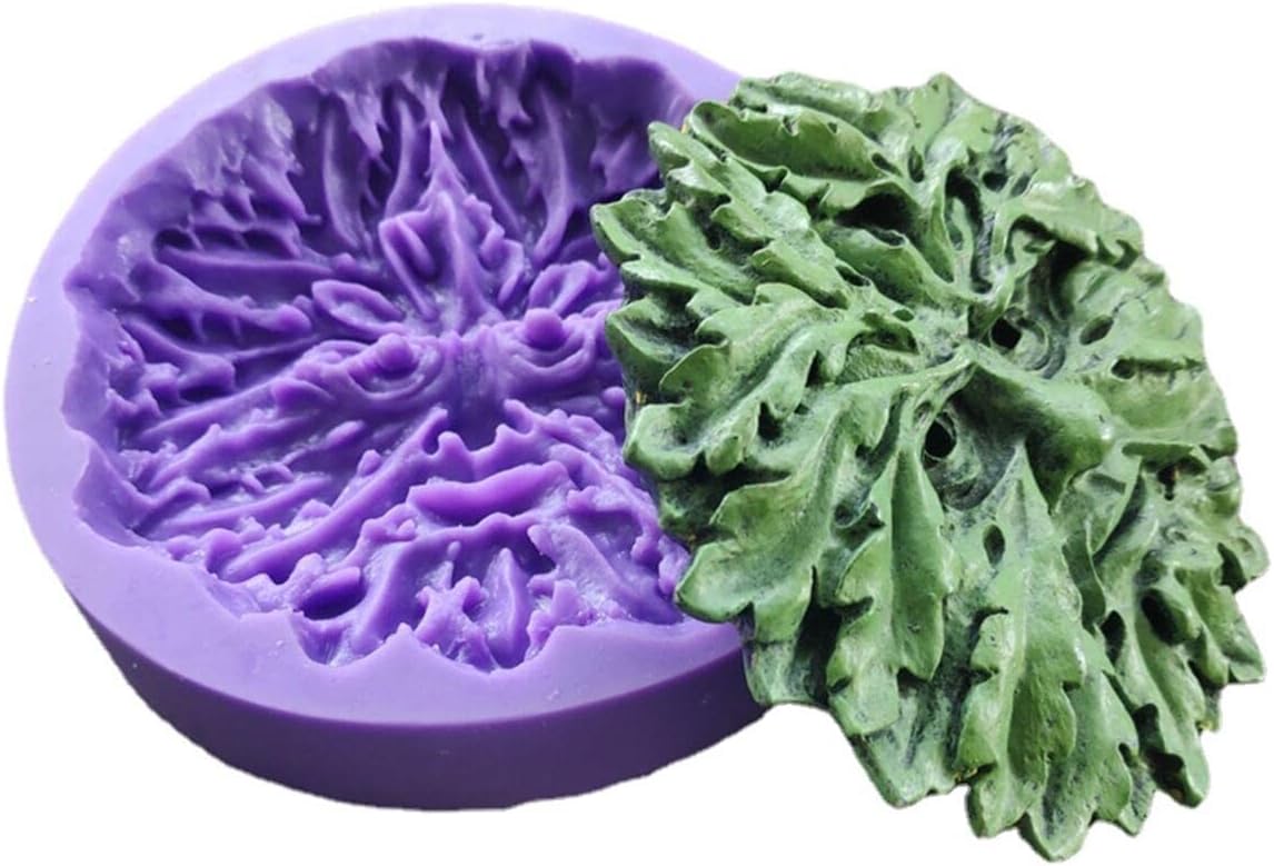 Leaf Avatar Molds,DIY Leaf Face Shaped Silicone Chocolate Cake Molds DIY Handmade Art Resin Soap Mold Candle Mold