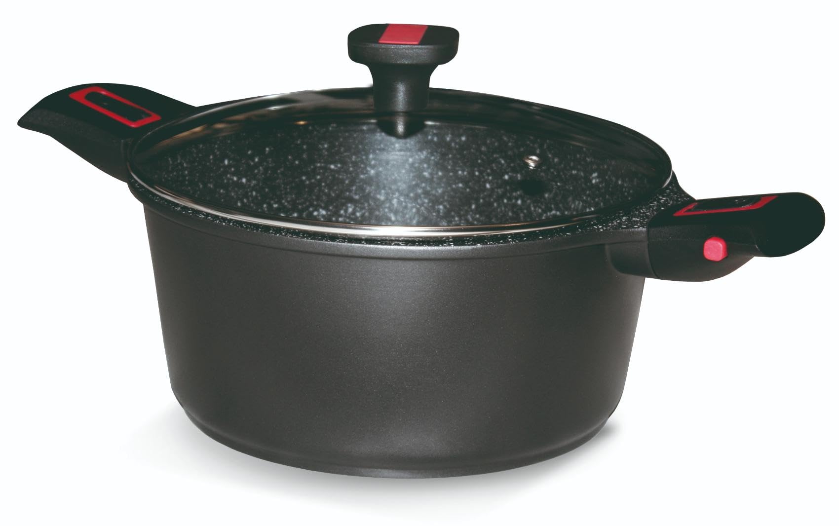 Faitout 26 cm avec couvercle en verre Granit Pro Céramique