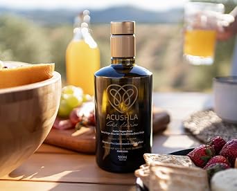 ACUSHLA Organic Extra Virgin Olive Oil Gold Edition - 500ml Glass Bottle