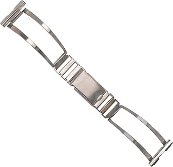 Bracelet De Montre En Acier Inoxydable à Dégagement Rapide Argent Pour