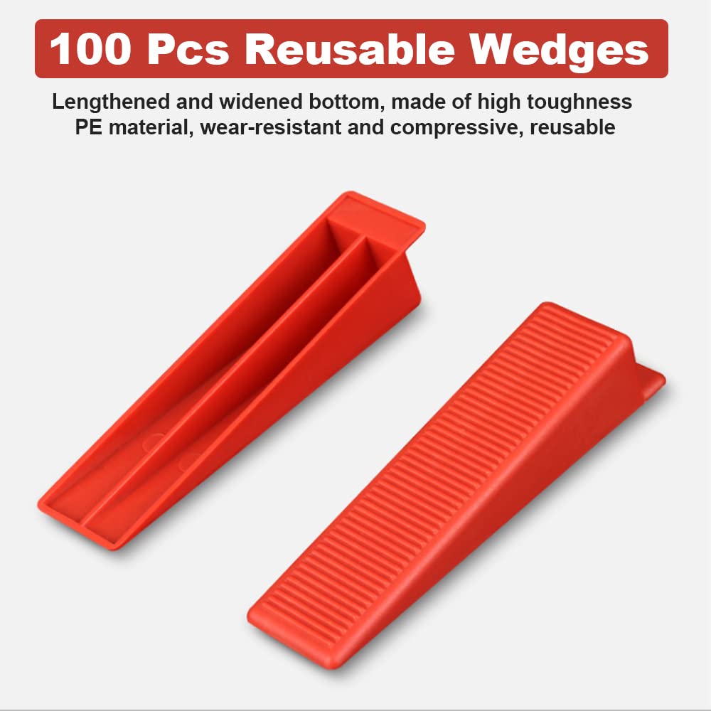 Livellatori Per Piastrelle PIASTRELLE SISTEMA DI Livellamento Aiuto Per La Posa Piastrelle Piano Sistema Linguette Cunei Distanziatori Piastrelle - Foto 10