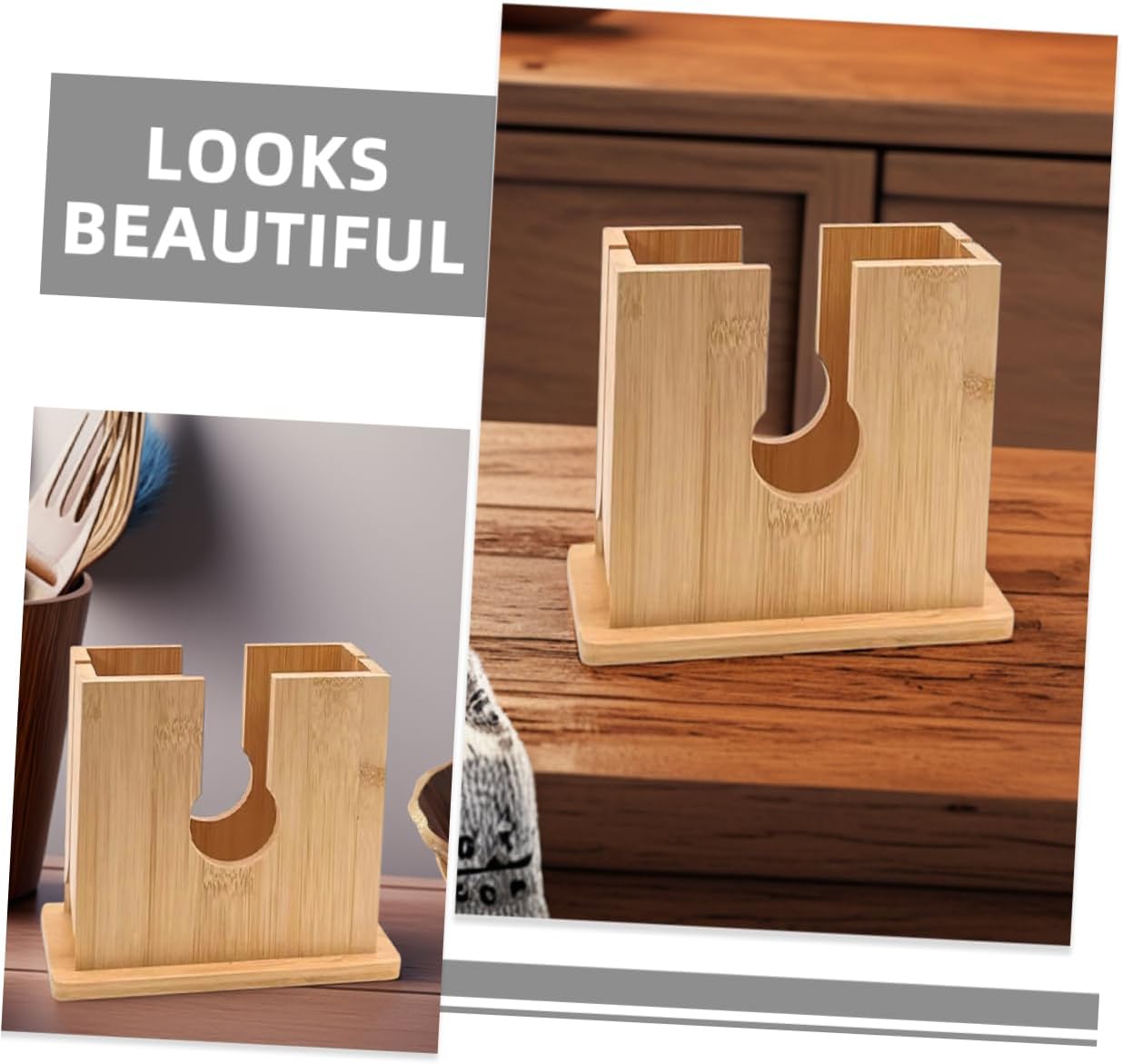 Bread Slicer Guide Handheld Donut Cutter Kitchen Slicer Wooden for Sandwiches