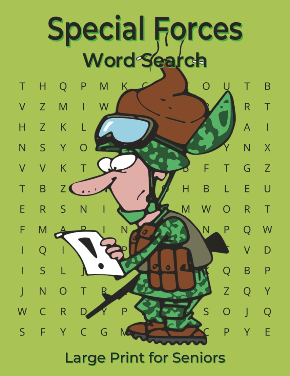 Special Forces Word Search Large Print Seniors: Retired Operators Military Memory Activities Tactical Focus Training Brain Exercise Puzzles