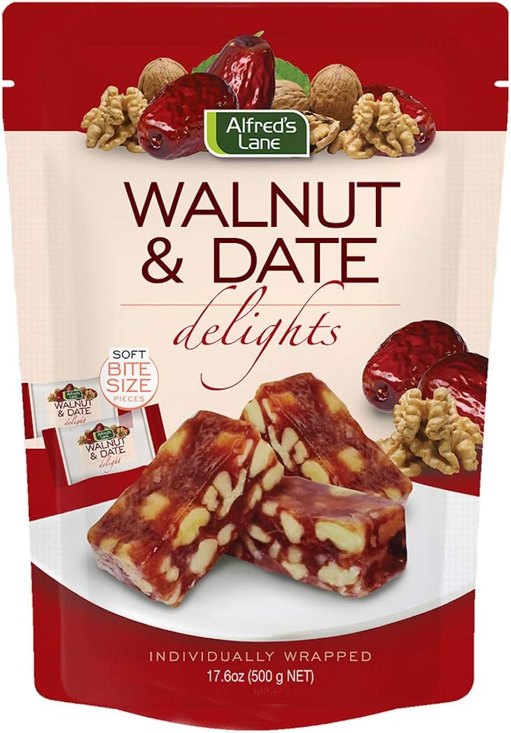 Alfred's Lane Walnut & Date Delights (17.6 oz, 1 Bag)
