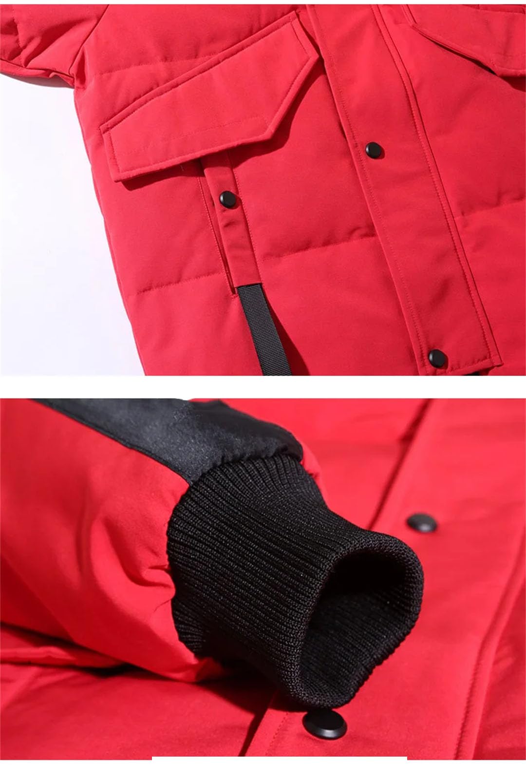 Vogrtcc Piumino Da Uomo Con Cappuccio Lungo E Parka