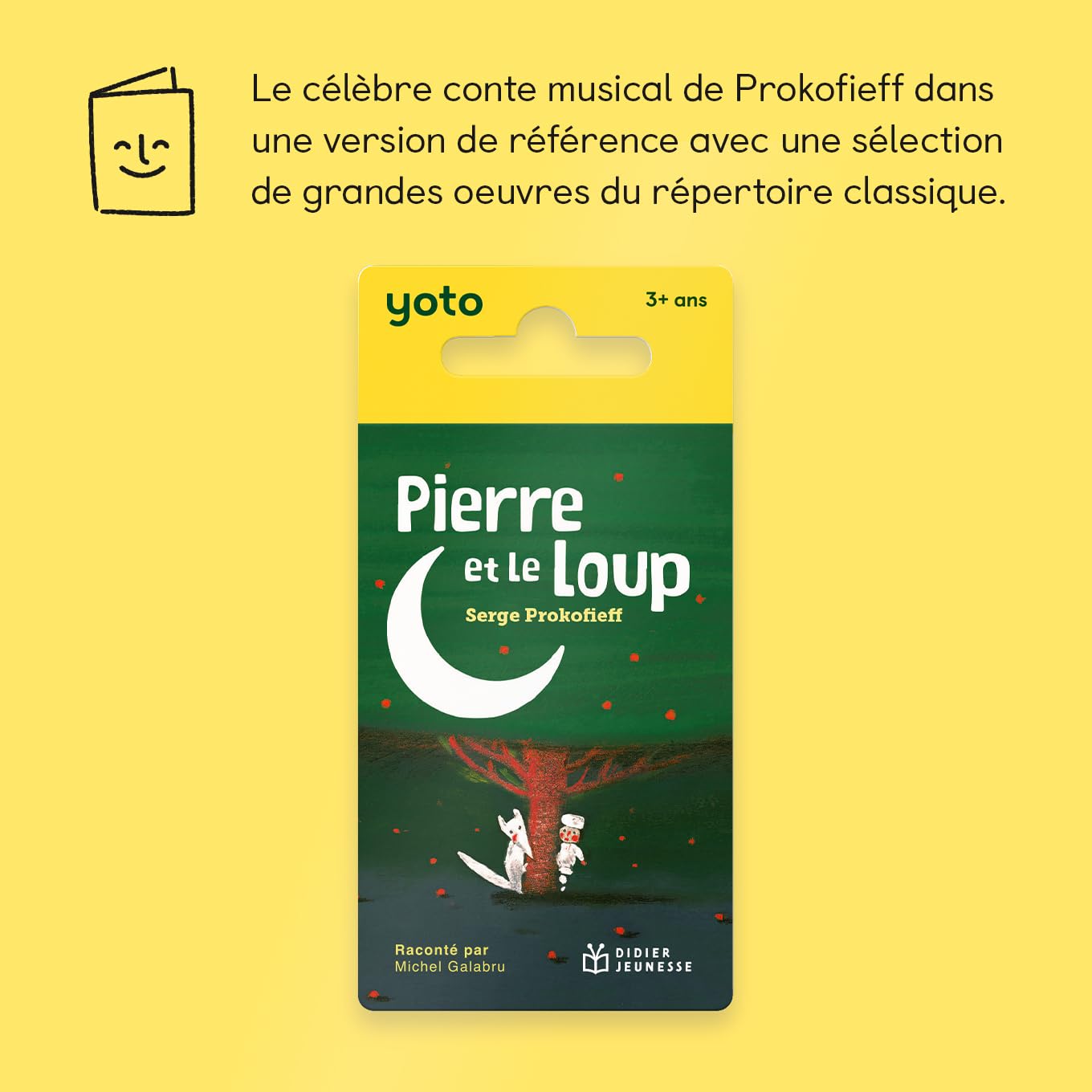 Yoto Pierre et Le Loup, Livre Audio pour Enfant en français, Musique pour Enfant à écouter sur conteuse veilleuse Boîte à Histoires Yoto Player et Mini, Premiers compositeurs Classiques 3-6 Ans Yoto Pierre et Le Loup, Livre Audio pour Enfant en français, Musique pour Enfant à écouter sur conteuse veilleuse Boîte à Histoires Yoto Player et Mini, Premiers compositeurs Classiques 3-6 Ans