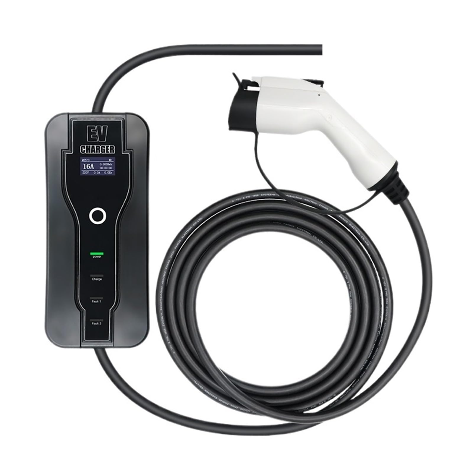Cargador Portátil EV 16A 3.6KW Tipo 1/2 Carga Estándar For Vehículo Eléctrico con Ajuste De Pared Actual Recarga Segura(Total 3.5M Type 1)